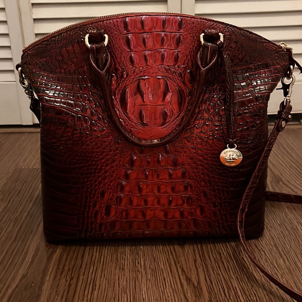 Beautiful Brahmin - 
Large Duxbury Satchel Rose Ombre Melbourne - color: Rose